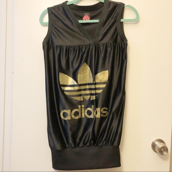 Adidas Vintage Mini Jersey Dress, fits like Xs/S - Picture 1 of 7